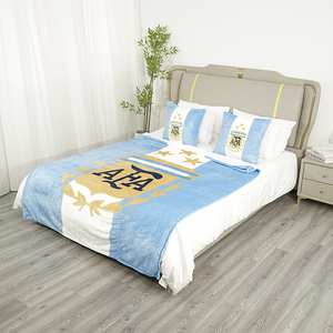 Vente en gros – Nouveauté : Couverture tricotée 100 % polyester, motif argentin, confortable, douce et légère, style écossais, personnalisable, toutes saisons - Product Image 3