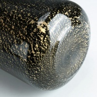 Objets décoratifs pour la maison moderne Vase à fleurs en verre noir et or de luxe artistique Centre de table pour le salon