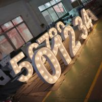 Enseignes publicitaires personnalisées en acier inoxydable avec bandes LED pour entreprises, hôpitaux, mariages, lettres de logo de grande taille
