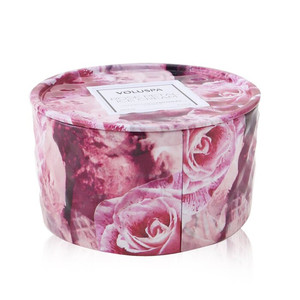 VOLUSPA - Candela in barattolo a 2 stoppini - Gelato ai petali di rosa - Product Image 1