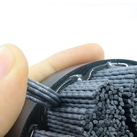Brosse à disque industrielle en carbure de silicium pour le travail des métaux, avec manche métallique, 6 pouces, disponible en OEM pour le polissage, Shenzhou