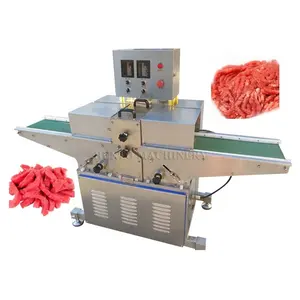 High Productivity Chunk Meat Cut Machine / Meat Cutting Machine Restaurant / Chicken Breast Strip Cutter
