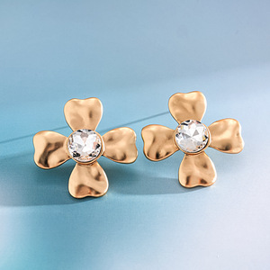 Pendientes Colgantes de Acero Inoxidable con Flores Entrelazadas para Mujer, Elegantes Pendientes para Damas, Accesorios Colgantes, Joyería Diaria de Moda - Product Image 5