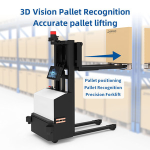 Camión apilador eléctrico de carga de 1500kg Apilador de palés de tipo totalmente eléctrico Mini carretilla elevadora no tripulada guiada por visión habilitada para Lidar - Product Image 5