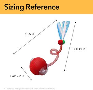 Tương tác USB sạc điện cổ điển tập thể dục mèo đồ chơi tự động tự di chuyển lông đuôi 3.0 Thiết kế bền Silicone - Product Image 6