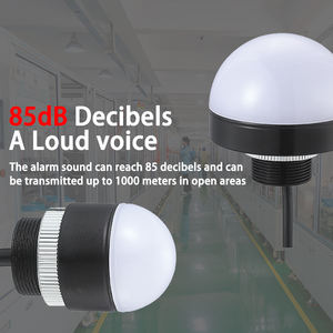 Luz de Advertencia LED CNTD CTQ70 para Equipos de Máquinas CNC, Impermeable, Tipo Tornillo, Lámpara de Alarma de Decibelios, 12/24/220V, Control Industrial IP65 - Product Image 4