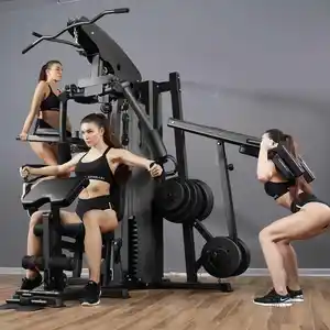 Multi Station Gym Body Building Equipment 3 Station Home Gym Equipment Mutli Function Station