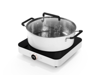 Cuisinière à induction pour appareil ménager Table de cuisson écologique Cuisinière à induction en céramique à brûleur unique avec marmite à soupe