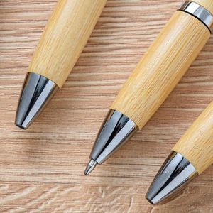 Wholesale <b>Retractable</b> Bamboo Ballpoint <b>Pens</b> with Black Ink - Product Image 4
