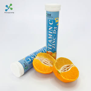 โลโก้ที่กําหนดเองการดูแลสุขภาพร่างกายอาหารเสริมวิตามินซี + สังกะสี + วิตามิน D3 เม็ดฟู่ - Product Image 2