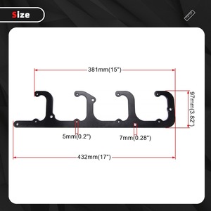 Ls Square Coil <b>Bracket</b> Valve Cover D581 D514A D510C 551654-510C For Lsx Exchange Truck Aluminum Alloy Black And <b>Silver</b> - Product Image 2