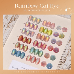 JTING Esmalte de Uñas en Gel Ojo de Gato Holográfico Láser de 12 Colores Arcoíris, Set de Esmalte de Uñas en Gel Ojo de Gato Flash, Libre de TPO/HEMA, OEM ODM - Product Image 3