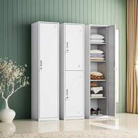 Armoire de rangement étanche armoire de rangement scolaire armoire à langer fer maison armoire simple 2 portes armoire en acier armoire