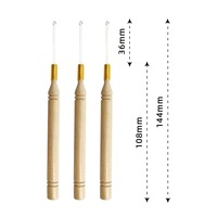 Micro anneau perle tirant cerceau boucle enfileur accessoire de coiffure crochet aiguille outils d'extension de cheveux