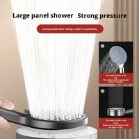 Pommeau de Douche Spa Haute Pression en ABS Chromé, 5 Modes de Jet, Économie d'Eau, Design Moderne, Garantie 5 Ans, pour Salle de Bain - Vente Flash