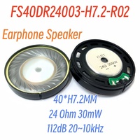 Controlador de diafragma de titanio compuesto de 40MM 20Hz-10kHz Hi-Fi sonido fuerte 112 ± 3dB 24 Ohm 30mW altavoces de auriculares para auriculares de gama alta