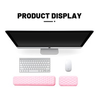 Ensemble de clavier mousse à mémoire pour ordinateur de bureau ordinateur portable frappe facile soulagement de la douleur clavier repose-poignet