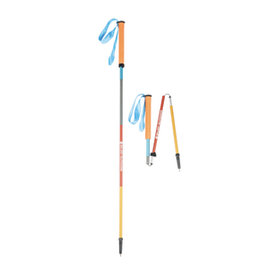 Poteau de course de sentier en aluminium Portable <span class=keywords><strong>pliable</strong></span> de haute qualité réglable pour la randonnée Trekking bâton de marche - Product Image 1