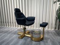 Fauteuils de pédicure de luxe modernes pour salon de manucure avec canapé spa électrique tout-en-un, jets de bain à remous et lampe LED pour soins des pieds