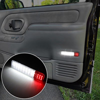 Ampoule LED 12V pour éclairage de courtoisie de porte de voiture blanche et rouge, lumières intérieures avant pour Chevrolet-GMC