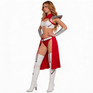 Disfraz de Cosplay de Invincible Young Hero Cosmic Safranboro, conjunto completo rojo, blanco y plateado, disfraz de Halloween para mujer adulta - Product Image 2