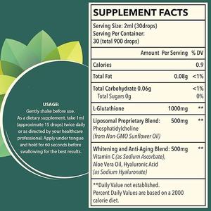 Cuidado DE LA SALUD DE LA PIEL Blanqueamiento de la piel para adultos L-glutatión Líquido oral con vitamina C & E & Colágeno para iluminar y brillar - Product Image 2