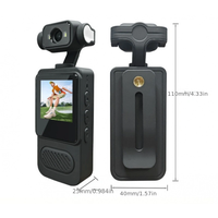 Caméra d'action 2K avec double stabilisation OIS+EIS, 360° °   Caméra de sport à objectif rotatif, caméra de casque étanche pour le vélo et les sports