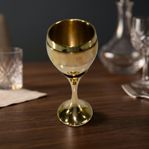 Gobelet en laiton massif avec incrustation de nacre - Product Image 3