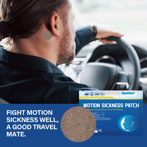 Parche de masaje Sumifun Bian Shrimp Skin para puntos de acupuntura, certificado CE, a base de hierbas naturales, contra náuseas/ataque de mareo/vómitos, 3 cm - Product Image 3