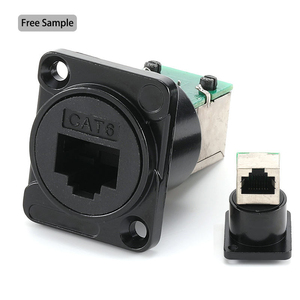Connecteur blindé <span class=keywords><strong>RJ45</strong></span> Cat6 Cat6A de type XLR pour montage sur panneau, pour boîtier de scène, panneau de brassage, prise de châssis réseau de type D - Product Image 5