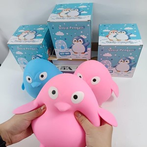 Juguete de pingüino simulado de 18 cm con cremallera, juguete blandito de rebote lento para aliviar el estrés, juguete de caja sorpresa - Product Image 5