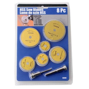 HSS Saw Blades 3 <b>Pc</b> <b>Set</b> Multipurpose Cutting For Wood Metal Plastic Diamond Blade Included - Product Image 5