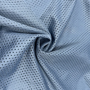 エコフレンドリーなポリエステルスポーツシャツメッシュ伸縮性ニット生地弾丸ヘッド生地通気性生地カーテンに持続可能 - Product Image 6