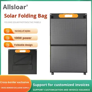 <span class=keywords><strong>Panneau</strong></span> <span class=keywords><strong>solaire</strong></span> monocristallin pliable, léger, <span class=keywords><strong>portable</strong></span>, haute puissance 100W, essentiel pour le camping en autonomie, pour l'extérieur - Product Image 3