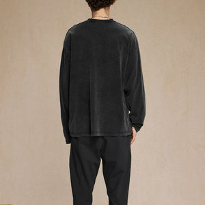 เสื้อยืดผ้าคอตตอน 100% ทรงสบาย สไตล์สตรีทแวร์ สำหรับผู้ชาย พิมพ์ลาย DTG ระบายอากาศได้ดี เนื้อผ้าถักหนา รับสกรีนโลโก้ตามแบบ ปี 2026 - Product Image 2