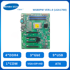 W680PM เมนบอร์ด ATX LGA1700 I3/i5/i7/I9 /xeon CPU สนับสนุน VGA + DP + HD 4K จอแสดงผล4xDDR4 DIMM ทั้งหมดในหนึ่งเมนบอร์ด - Product Image 2