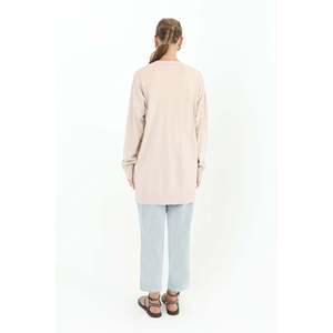 Tunique basique pour femme avec embossage floral - 10482TUN - BEIGE - Product Image 3