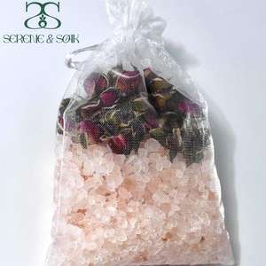 Sales <span class=keywords><strong>de</strong></span> Baño Exfoliantes <span class=keywords><strong>de</strong></span> Lavanda Natural del Himalaya <span class=keywords><strong>de</strong></span> Lujo, Marca S&Soak, Fabricación por Contrato (EM/ODM), Venta al por Mayor, con Flores Decorativas - Product Image 4