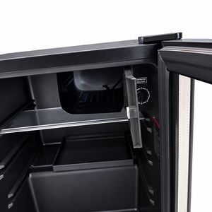 Réfrigérateur à boissons 85L avec porte vitrée, mini-bar, petit réfrigérateur pour chambre d'hôtel, kitchenette, appartement, mini-réfrigérateur encastrable - Product Image 3
