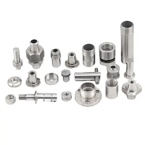 CNC-Betrieb eloxierte kundenspezifische Aluminiumteile Präzisionsteile Drehmaschine kundenspezifisch Edelstahl Messing Titan