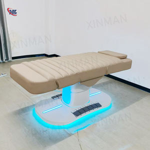 La mesa de masaje de Color marrón más vendida, cama estética para salón, Spa, tiendas de belleza, cama facial de masaje eléctrica con Control de pie - Product Image 6