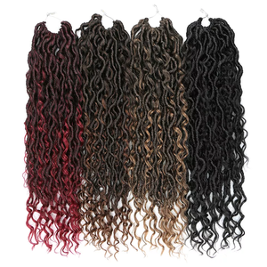 Pelo Afro rizado <span class=keywords><strong>de</strong></span> imitación <span class=keywords><strong>de</strong></span> Río, pelo <span class=keywords><strong>de</strong></span> ganchillo prelooped desordenado, diosa <span class=keywords><strong>de</strong></span> Río, Locs <span class=keywords><strong>de</strong></span> imitación, venta al por mayor - Product Image 5