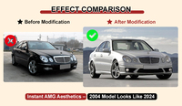 Nouveau kit carrosserie style AMG : pare-chocs, diffuseur, jupes latérales à fixation par boulons pour Classe C W205 2015-2021, W206 2022+, Classe E W213