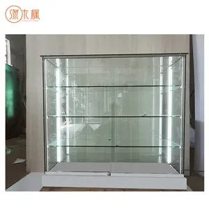 中国制造商当代商店玻璃展示柜设计最受欢迎的商店价格优惠玻璃展示柜