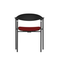 Chaise de conférence moderne pliable et empilable en PP coloré, chaise de bureau ergonomique