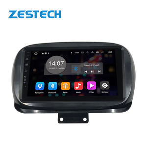 Autoradio Android 10 avec écran tactile 2.5D en verre IPS pour FIAT 500x avec système de navigation GPS audio radio DVD, prise en charge de la carte SIM 4G - Product Image 1