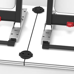 โต๊ะพับได้พับได้แบบพับได้ล้อสี่เหลี่ยมผืนผ้าสำหรับใช้ในห้องประชุมห้องเรียนวัสดุพลาสติกที่ทนทานผลิตจากจีน - Product Image 6