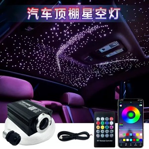 Kit de Luces de Techo de Fibra Óptica RGBW Twinkle, Motor LED con Control de Sonido por Aplicación Inteligente para Automóvil, Luz de Fibra Óptica de Cielo Estrellado - Product Image 5