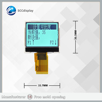 Module d'affichage graphique SPI SCCdisplay COG JXD12864-6601 à haute performance, résolution 128x64, écran LCD FSTN avec rétroéclairage blanc, petit format