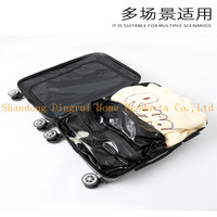 Sac de rangement de voyage en TPU de haute qualité, compression sous vide, étanche à l'air, résistant à l'humidité, fermeture éclair pour bagages et vêtements